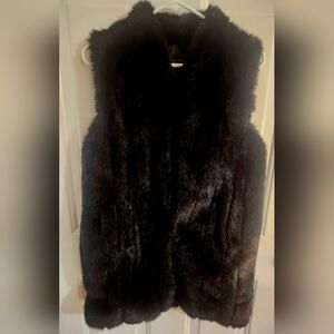 Faux Fur Long Vest By Donna Salyer's Fabulous Furs sz XS